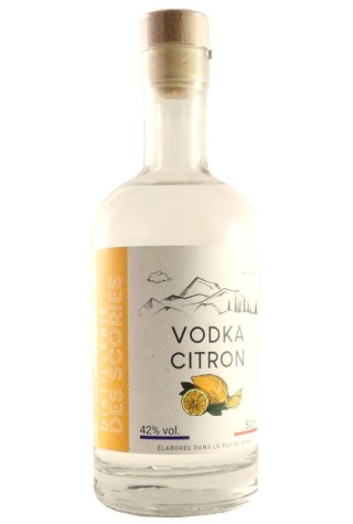 vodka citron 42% 50 cl scories