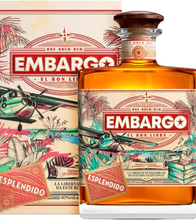 Rhum Embargo Anejo Esplandido, 40% 70 cl