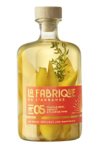 Rhum arrangé mangue abricot sec thym 70 cl, la Fabrique de l'Arrangé