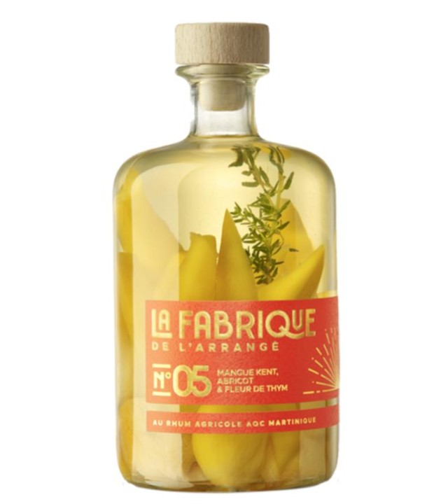 Rhum arrangé mangue abricot sec thym 70 cl, la Fabrique de l'Arrangé