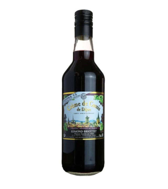 Crème de Cassis de Dijon 15% 1L, maison Edmond Briottet