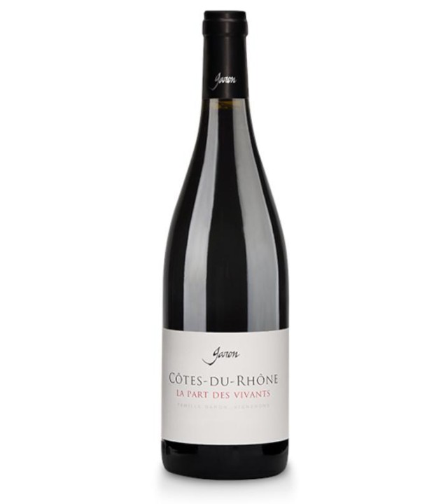 Côtes du Rhône, la Part des Vivants 2022, domaine Garon