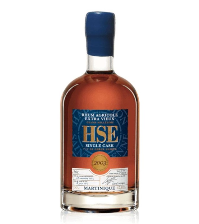 HSE rhum extra vieux Single Cask 2003 47.80% 50 cl