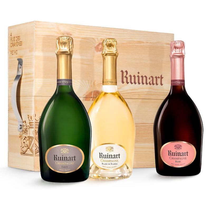 Coffret Ruinart, Découverte 3 cuvées 75 cl